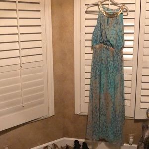 Vince Camuto long pastel dress